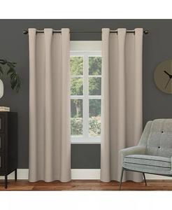 Энергосберегающая шторная штора Preston Blackout с люверсами Sun Zero, бежевый