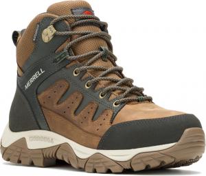 Мужские ботинки Merrell Windoc с водонепроницаемой стальной ноской среднего верха, коричневый
