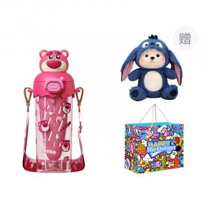 Лотсо стич мороженое космическая кружка, пластиковая кружка для воды 550ml Disney, Disney Ice Cream Space Cup (Lotso+Teddy Bear Doll+Stitch Shopping Bag)