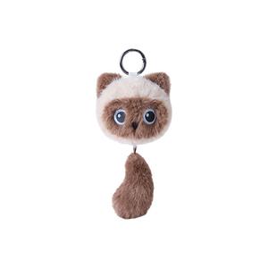 Happy Fish Черный брелок-плюш хвост котенка, высота 15 см