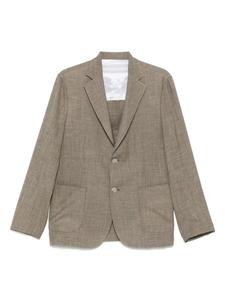 Однобортный пиджак Barba, коричневый