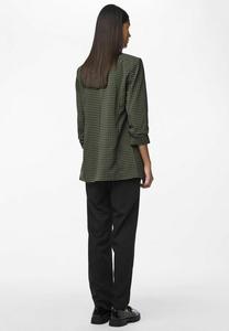 Короткое пальто PCBOSELLA 3/4 PRINTED NOOS  Pieces, хаки