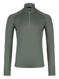 Топ на молнии с длинными рукавами KJUS, зеленый