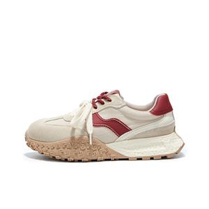 Низкие повседневные туфли женские Hotwind, Beige Apricot