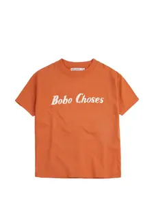 Футболка с короткими рукавами и круглым вырезом Bobo Choses, оранжевый
