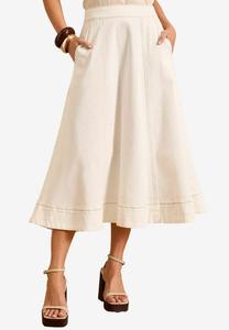 Юбка Love & Roses Denim skirt, Ecru Denim/Off-White