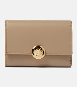 Кожаный кошелек с логотипом Loewe, песочный