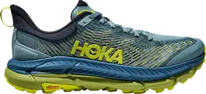 Кроссовки Mafate Speed 4 'Stone Blue Dark Citron', синий