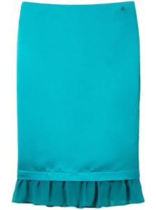 TWINSET юбка-миди дюшес, зеленый