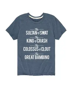 Футболка с принтом "Baseball Legends" для мальчиков Hybrid, синий