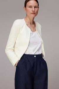 Жакет из джерси без воротника Whistles, белый