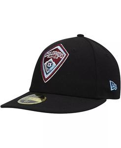 Мужская черная приталенная шляпа Colorado Rapids Primary Logo Low Profile 59FIFTY New Era