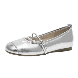 GEMEIQ Мэри Джейн туфли женские белые, серебристые, цвет Silver