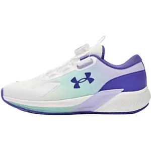 Under Armour Низкие детские кроссовки для бега, белые, фиолетовые, детские