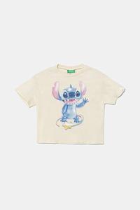 Футболка из хлопка для детей United Colors Of Benetton, бежевый