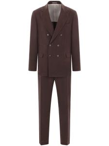 Brunello Cucinelli льняной костюм, коричневый