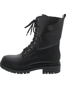 Rieker Черные ботинки на шнуровке