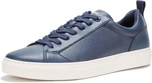 Кроссовки Hugo Mens Morrie с низким профилем, из кожи, дружелюбный стиль, темно-небесно-синий