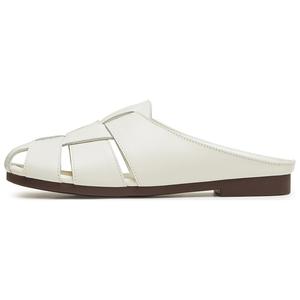 Teenmix Женские тапочки с закрытым носком экрю, цвет Ecru