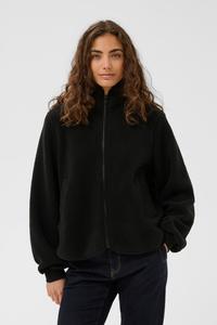 CULTURE Флисовая куртка 'CUpilota' в черном цвете