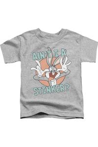 Футболка с коротким рукавом Looney Tunes "Ain't I A Stinker" для малышей Gildan, Athletic Heather