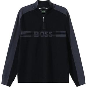 HUGO BOSS Вязаный свитер SS24 мужской черный