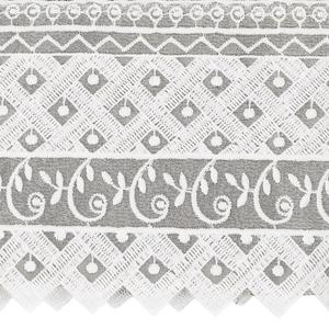 Linum Текстиль для дома Турецкий хлопок Aiden Белое кружевное полотенце для рук с украшением, темно-серый