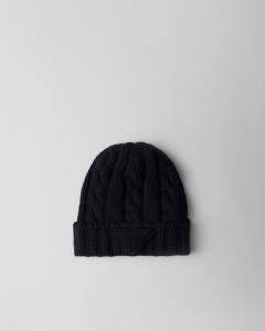 Кашемировая шапка Prada, синий