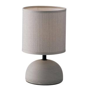 Настольная лампа Luce Ambiente e Design Furore, текстурированная ткань / керамика - 1-flame - серый
