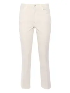 Брюки с бахромой Fay, белый