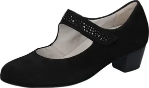 Туфли с застежкой Waldläufer "HILARIA", вечерние туфли, праздничная обувь, удобная обувь шириной H (= очень широкая), черный