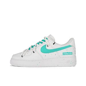 Nike Кроссовки для скейтбординга Air Force 1 Low Top женские, белые, зеленые
