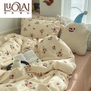 LUOLAI HOME Комплект постельного белья 1,2 м, 3 предмета, пододеяльник 150x200 см, Huayue