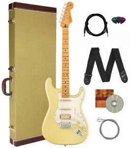 Fender Player II Stratocaster HSS - Хайалиа Желтый с жестким чехлом