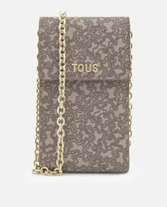 Сумка для мобильного телефона Kaos Mini Lines подвесная Tous, серо-коричневый