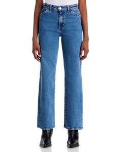 Джинсы Westley High Rise с завышенной талией и укороченным штанином в голубом цвете Mere REDONE