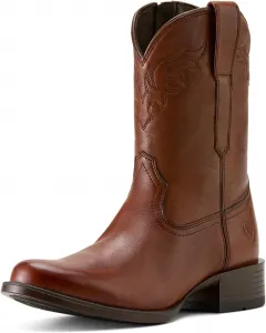 Мужские вестерн-бежи ARIAT Sonoro с носком Roper, коричневый