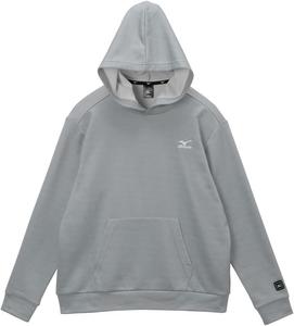 Мужская толстовка с капюшоном MIZUNO Simple is (C2JCC001), светло-серый