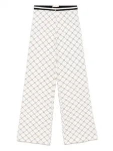 Брюки с логотипом Elisabetta Franchi La Mia Bambina, нейтральный
