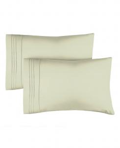 Комплект из 2 мягких микрофибровых наволочек - размер Queen CGK Unlimited, Light sage green, Queen