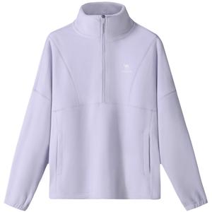 Свитшот женский Stand Collar утолщенный Regular CAMEL, светло-and fragrant фиолетовый