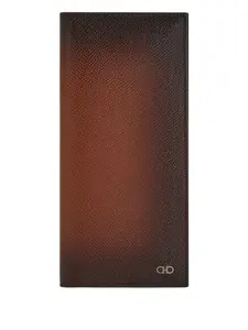 Кошелёк с пластиной-логотипом Gancini Ferragamo, коричневый