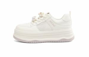 Низкие женские кроссовки, увеличивающие рост HLA, Beige Purple