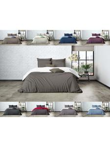 Двустороннее постельное белье Mistral Percal в цвете хаки/белый Mistral Home, 240x220 (2x 80x80 см)