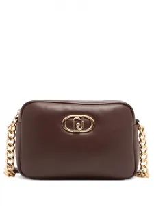 Сумка через плечо LaPuffy среднего размера с логотипом LIU JO, коричневый