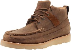 Модные ботинки Twisted X Men's с 10 см клиновидной подошвой, коричневый