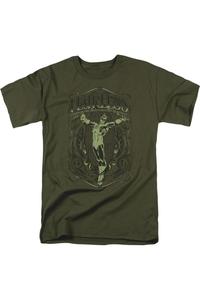 Футболка с коротким рукавом для взрослых DC Comics Fearless Gildan, хаки