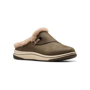 Женские слипоны Cloudsteppers breeze myth Clarks, Dark Green