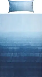 Постельное белье , темно-синее, 1x 155x200 см + 1x 40x80 см Erwin Müller