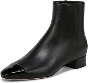 Женские ботильоны Miss Left с квадратным носком, на низком устойчивом каблуке, с молнией, классические, удобные для повседневной носки, размеры 4-16 US, Black